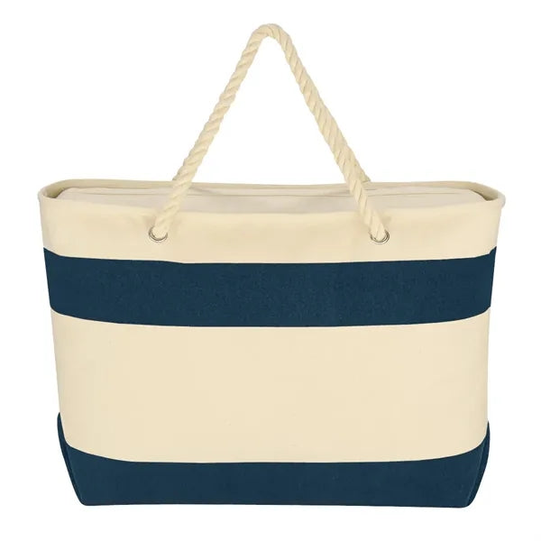Large Cotton Tote Bag with Rope Handles