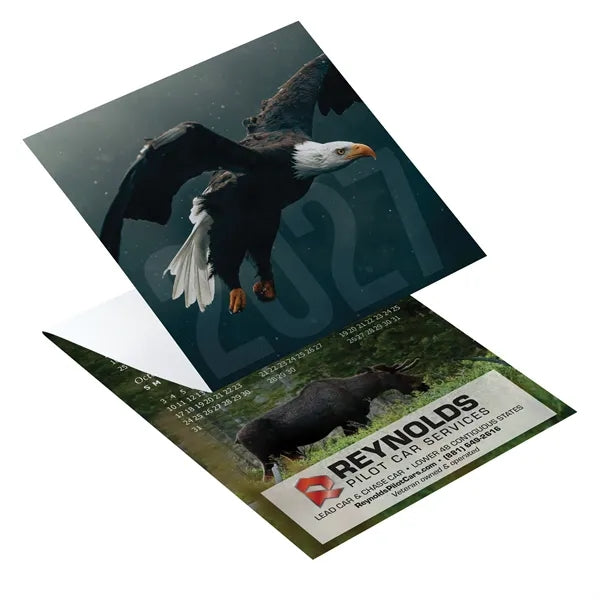 Wildlife Theme Trifold Calendar