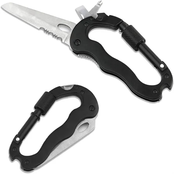 Outdoor Carabiner Pocket Knife Keychain