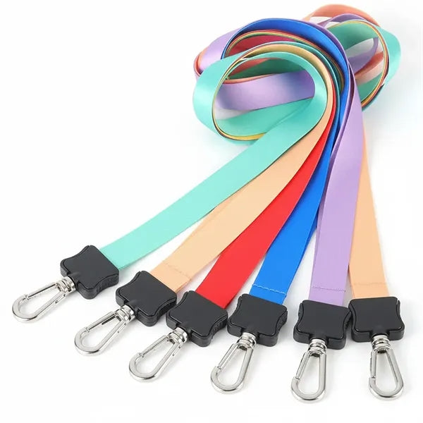 3/4" Full Color Lanyard With Clamshell & Swivel J Hook