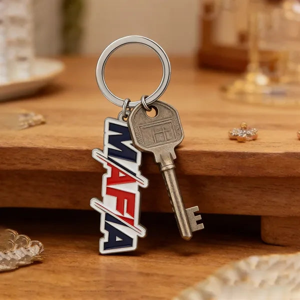 Die Cast Zinc Alloy Soft Enamel Keychain 0.9"x3.7"