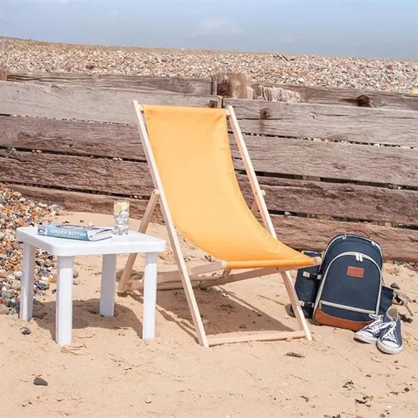 Adjustable Folding Wood Beach Sling Chair