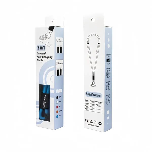 2-in-1 Lanyard Fast Charging Cable