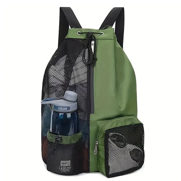 Waterproof Mesh Drawstring Gym Swimming Sports Backpack