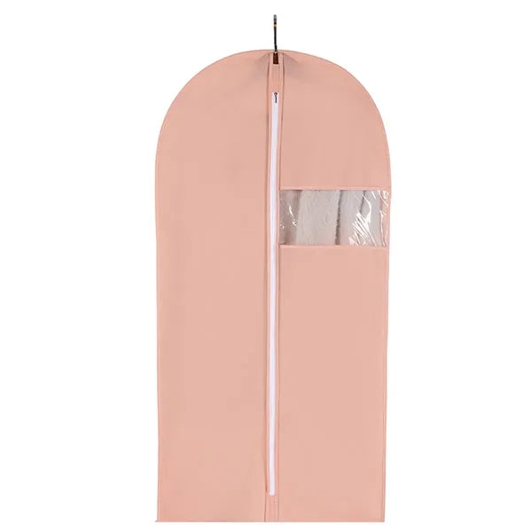 Dustproof Garment Suit Bags with Clear Window and Zipper