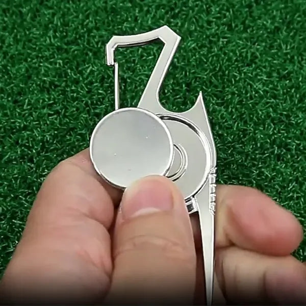 4 in 1 Golf Divot Repair Tool With Buckle Clip and Opener