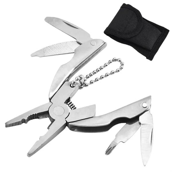 Mini Multi-Tool Pliers with Keychain
