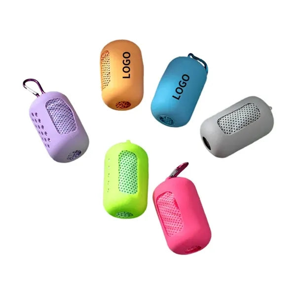 Sports Quick-dry Cooling Towel with Silicone Case Outdoor