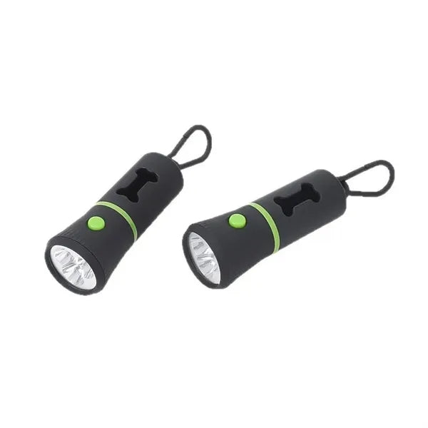 Flashlight Dog Waste Bags Dispenser