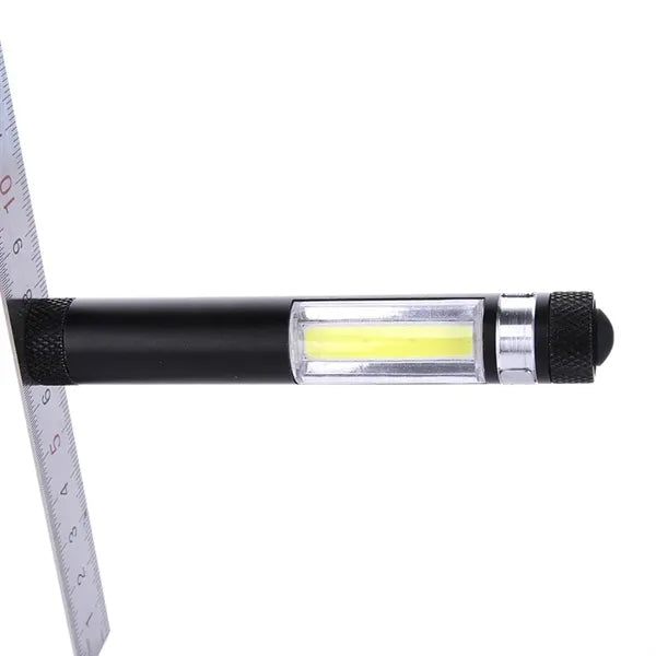 Outdoor Pen Shape Flashlight Magnetic COB Lamp with Clip