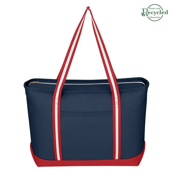 Large Cotton Tote Bag with Zipper