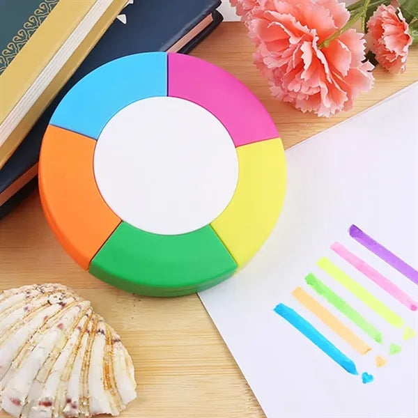 5-in-1 Round Shape Marker Graffiti Painting Highlighter