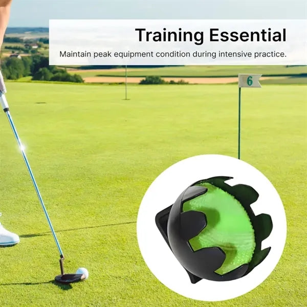 Golf Ball Cleaner with Retainer Clip