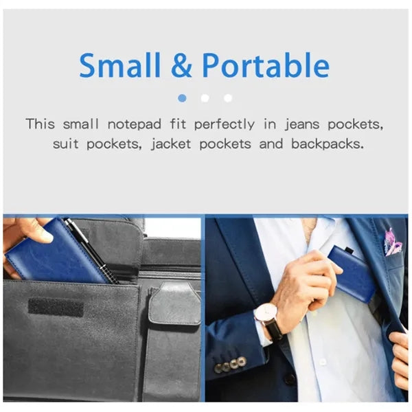 Pocket Notepad Holder Set With Pen