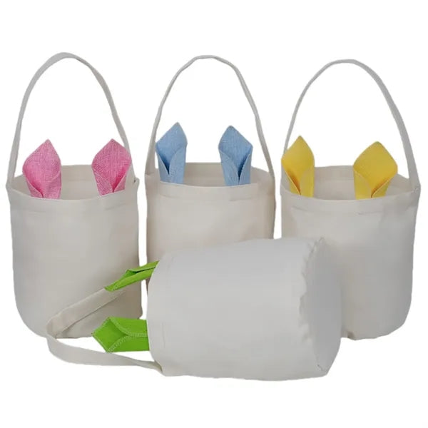 Easter Bunny Ear Canvas Bucket