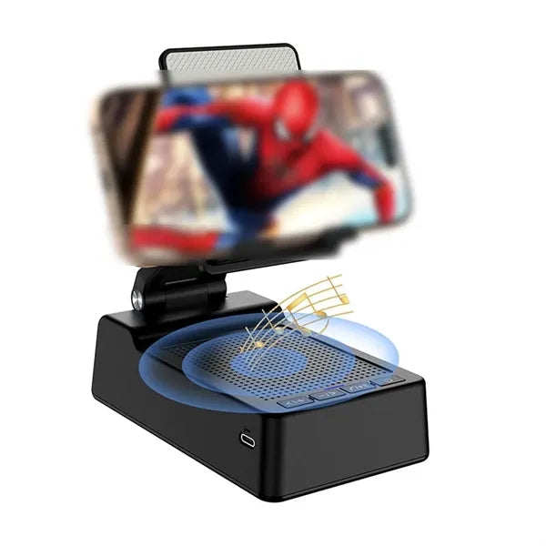 Cell Phone Stand with Wireless Bluetooth Speaker
