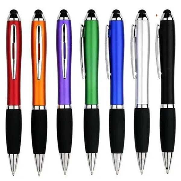 2-In-1 Stylus Retractable Ballpoint Pen With Stylus Tip