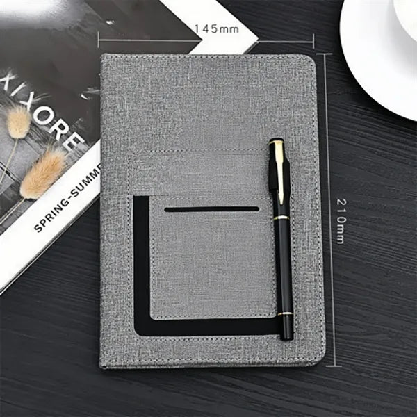 A5 Notebook Journal With Phone Pocket Pen Card Holder