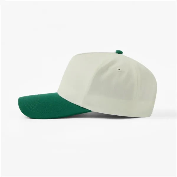 Blank 5 Panel Structured Baseball Cap (Recycled)