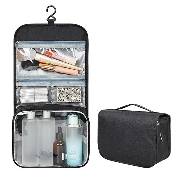 Portable Hanging Waterproof Travel Organizer With PVC Window