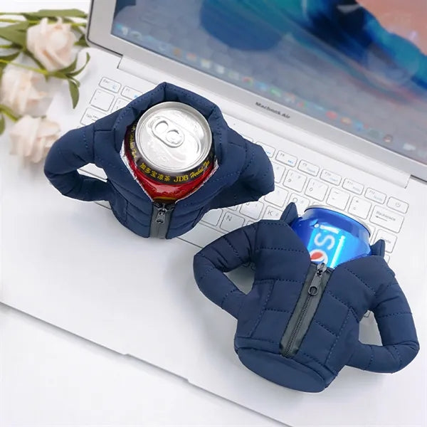 Beer Coat Puffy Insulated Can Cooler