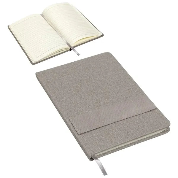 Textured Journal With Phone + Pen Holder