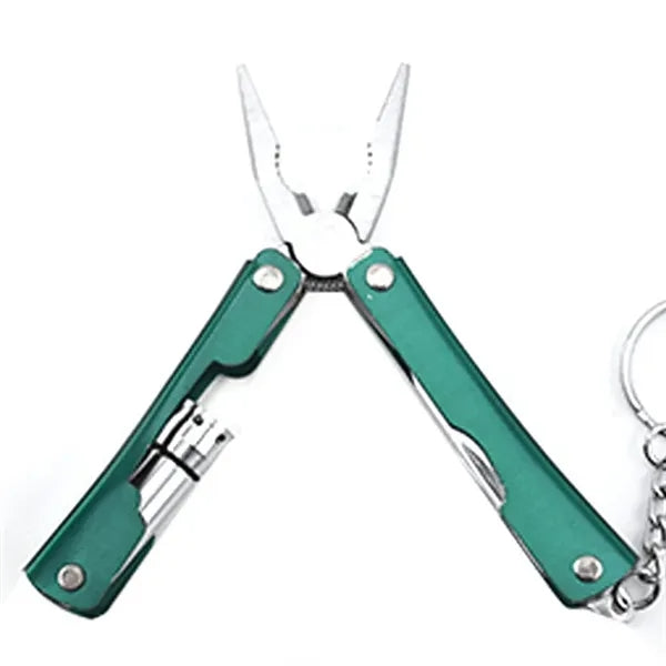 Mini Plier Keychain With Flashlight
