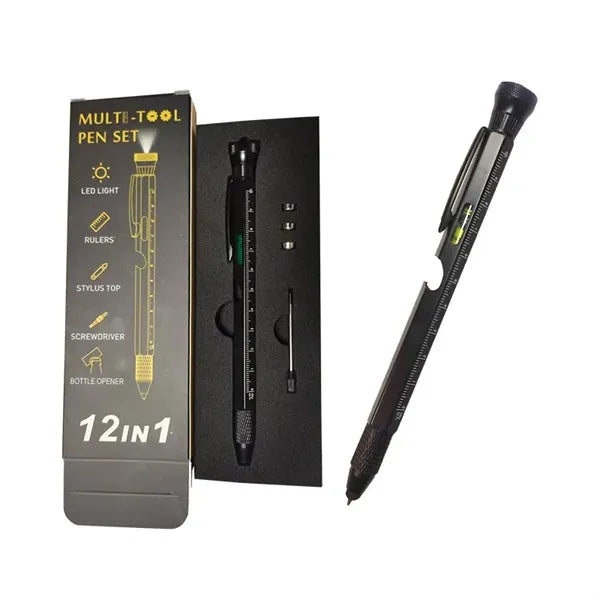 12 in 1 Multitools Pen With Led