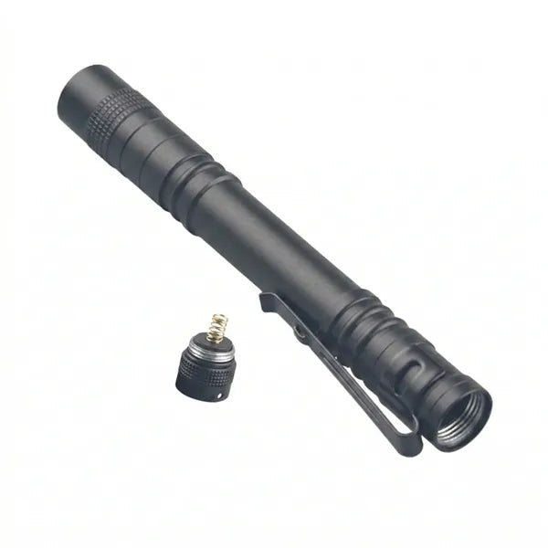 Rainproof Aluminum Alloy Pocket Flashlight with Clip