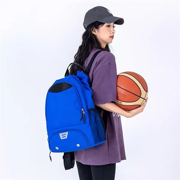 Outdoor Drawstring Basketball Backpack