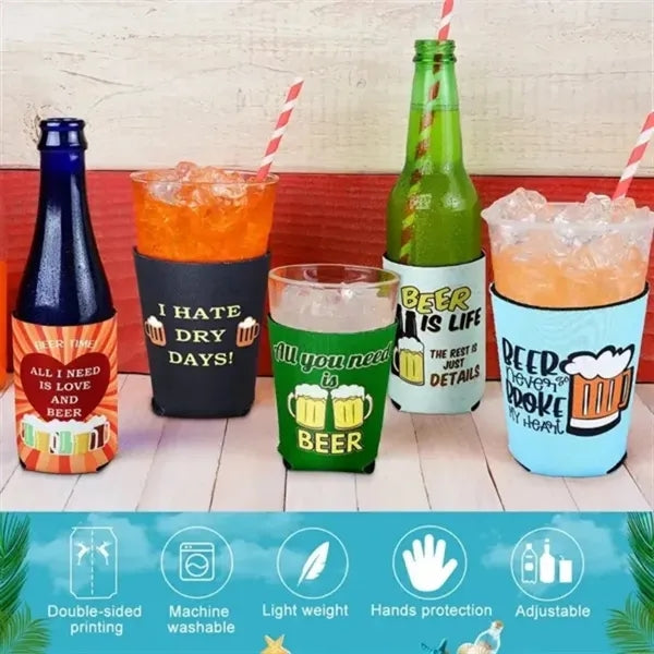 Neoprene Can Cooler Sleeves - 12oz Insulated Drink Holders