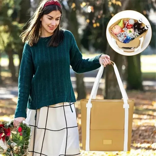 Chic Insulated Wine Tote With Secure Straps