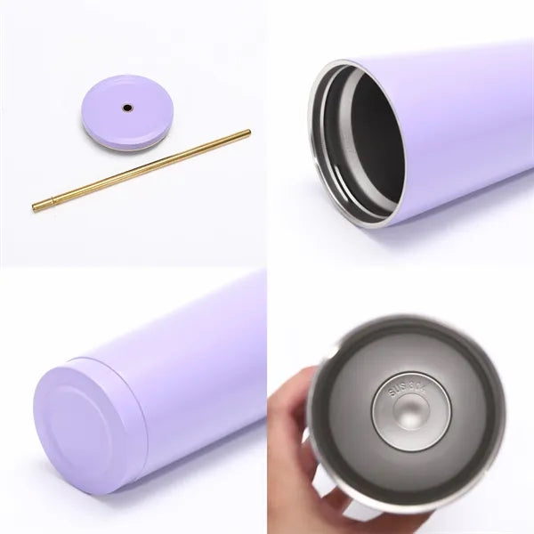 25oz Portable Stainless Steel Straw Cup