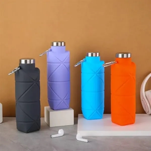 700ml Geometric Pattern Sports Water Bottle with Stainless S