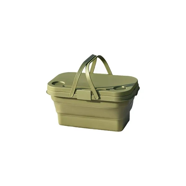 Collapsible Carry Basket Designed For Travel Meals
