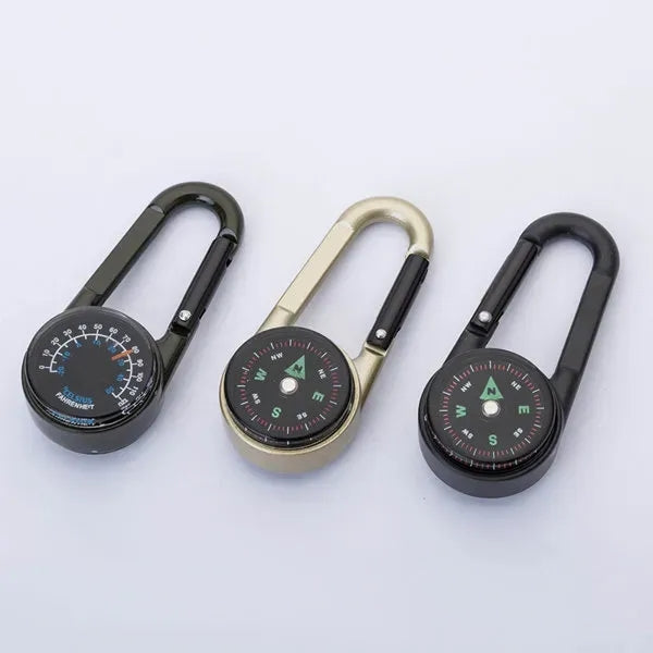 Zinc Alloy Carabiner Compass