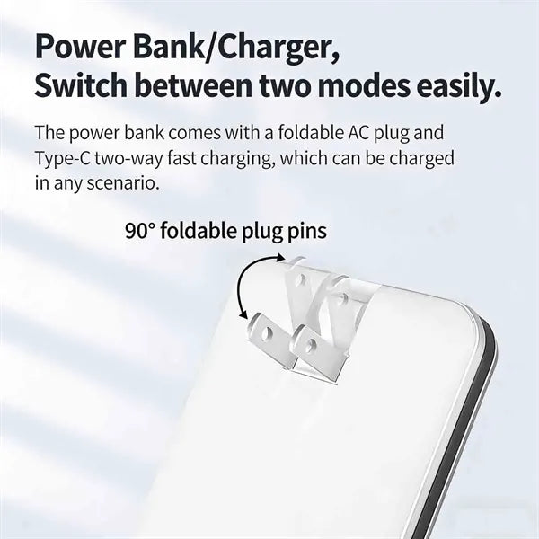 10000mAh Power Bank With Plug and Cable