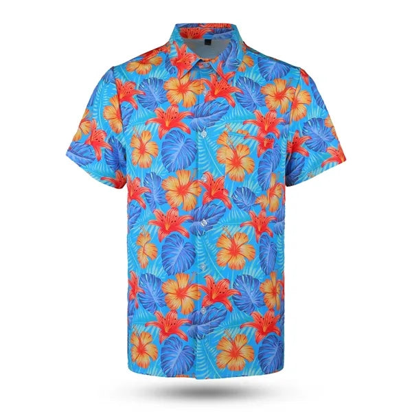 Men's Custom Hawaiian Shirt with Pocket