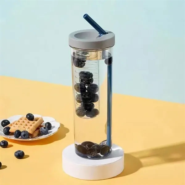 Fruit Infuser Water Bottles With Straw
