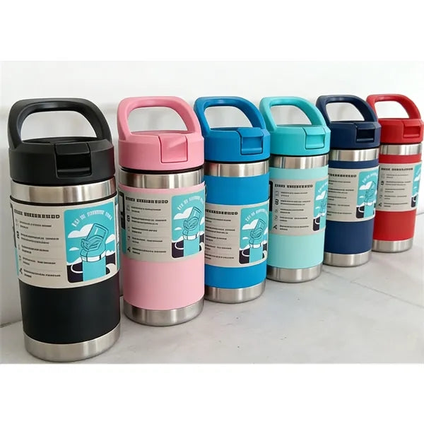 12oz Kids Bottle with Straw Lid