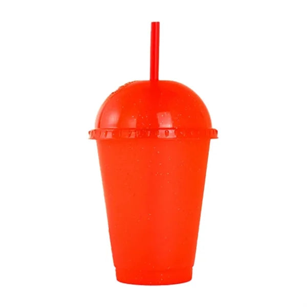 16Oz Sparkling Glitter Cups With Dome Lids