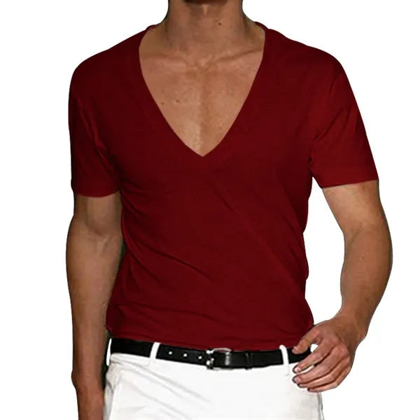 Men's Slim Fit V-Neck T-Shirt
