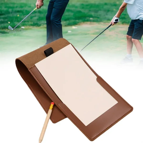 Leather Golf Scorecard Holder