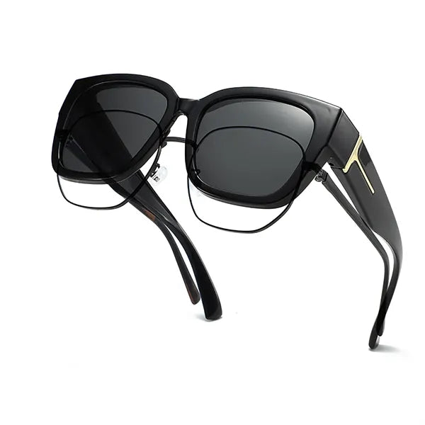 Square Fit Over Polarized Sunglasses