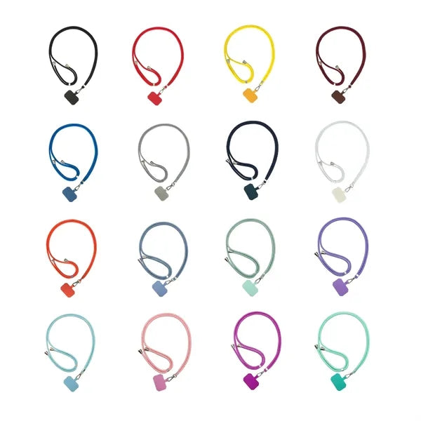 Nylon Universal Phone Case Lanyard With Spacer