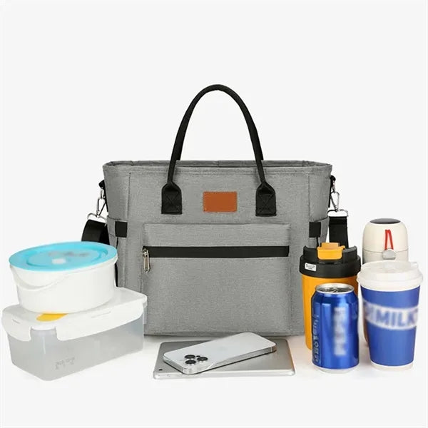 Versatile Insulated Picnic Tote Bag with Detachable Strap