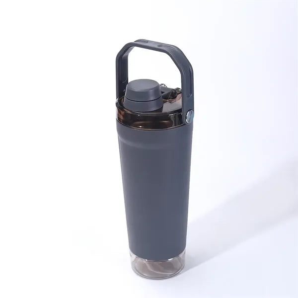 20 Oz Stainless Steel Shaker Bottle With Handle