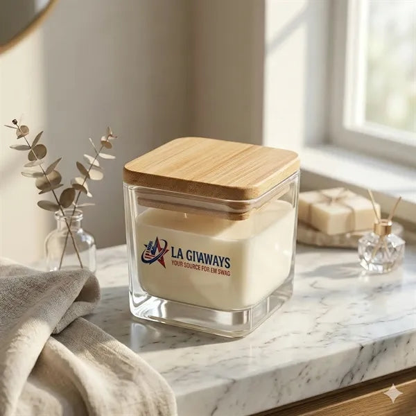 Mini Candle with Bamboo Lid