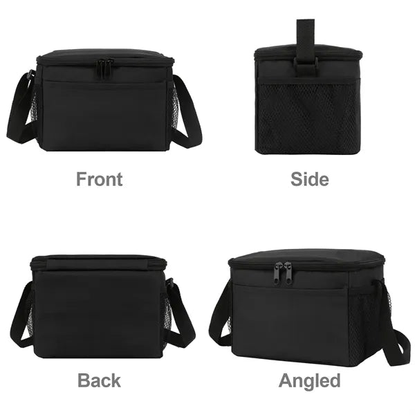 Oxford Insulated Cooler Bag with Side Mesh Pockets