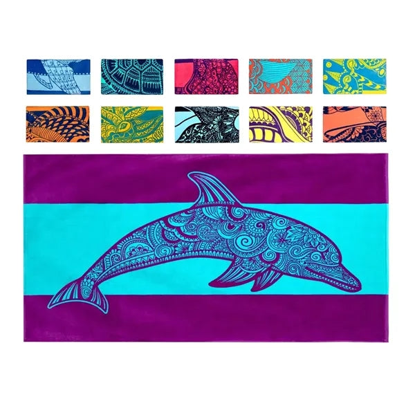 30x60 Inches Compact Microfiber Quick Dry Beach Towel